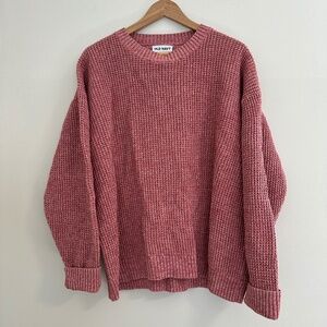 Old Navy | Women’s Size XL Pink 100% Cotton Crew Sweater Long Sleeve